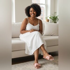 COPY - Zigi Soho Women's Valiant Satin Slide Dress Flat Sandals Light Pink